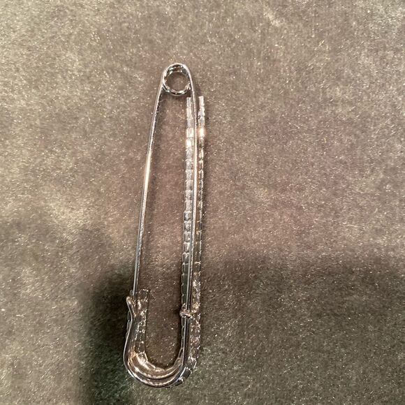 #403 LETTER "J" RHINESTONE Hat Pin - Picture 4 of 6